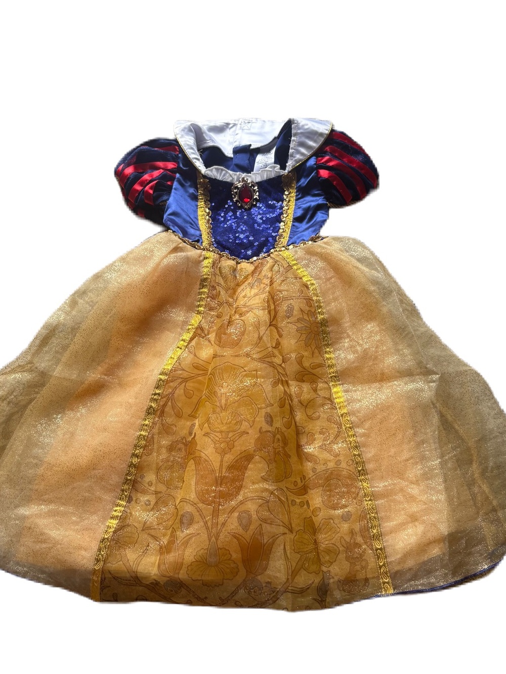 Disney Store Snow White Dress Gown Size 3 World Land Cruise Halloween Princess